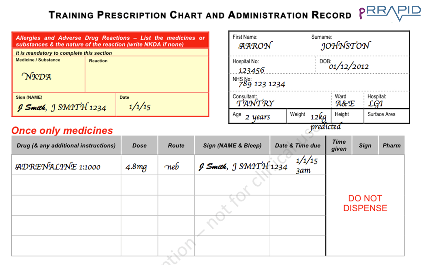 Prescription for Aaron