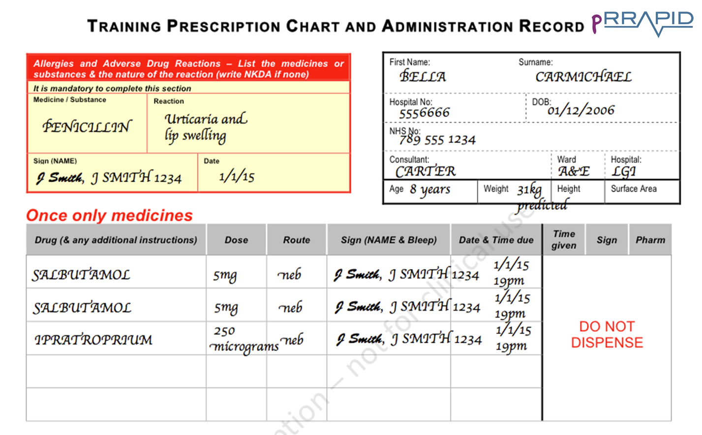 Prescription Bella